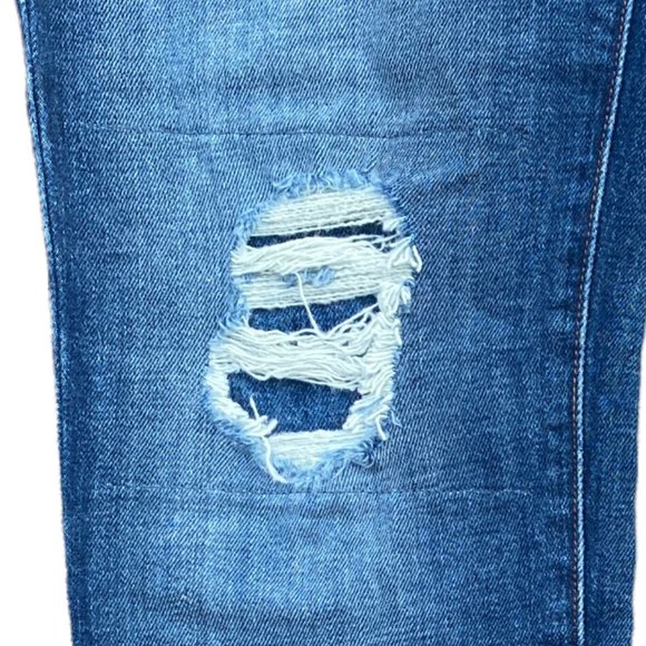 J Brand Ellis Villain Distressed Ripped Women's Denim Jeans with raw hem-size 26 - Picture 4 of 16